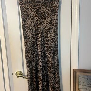 Z Supply Leopard Print Maxi Skirt